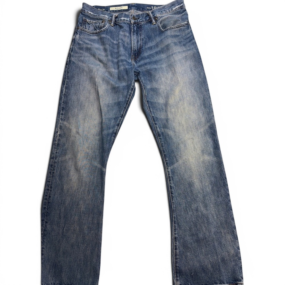 Gap 1969 Bootcut Jeans Mens 33x32 Medium Authentic Wash 100% Cotton 541534-00